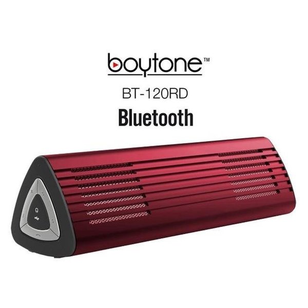 Boytone Boytone BT-120RD Ultra-Portable Wireless Bluetooth Speaker - Phoenix Red BT-120RD